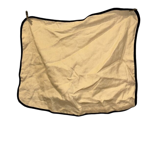 Ralph Lauren 100% Linen cream black piping trim STANDARD QUEEN sham pillow… - Picture 1 of 4